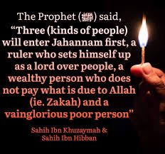 Abuse of Charity (Money) Leads into Hell/ Naar