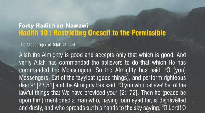 Restrict Yourself to what is Good